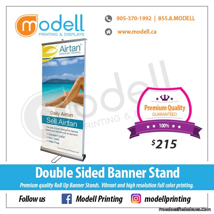 Double Sided Roll Up Banner Stand | Modell Printing and Displays