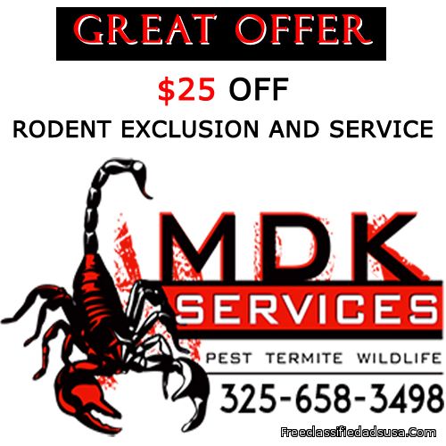 $25 off Rodent Exclusion and Service