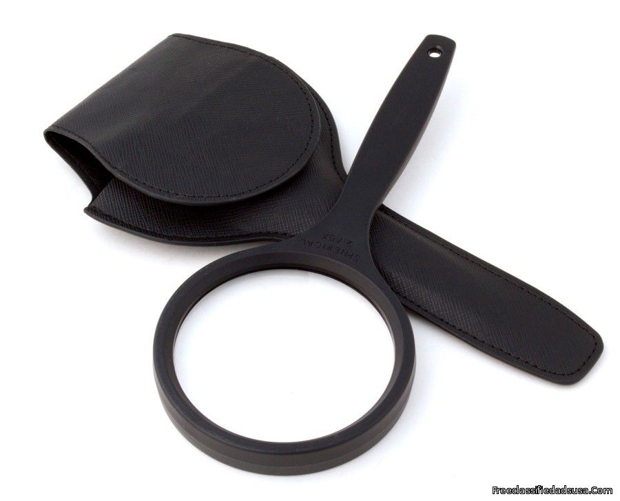 Shop today 2.75x Professional Handheld Magnifier, Spherical Lens, Case, MADE IN USA