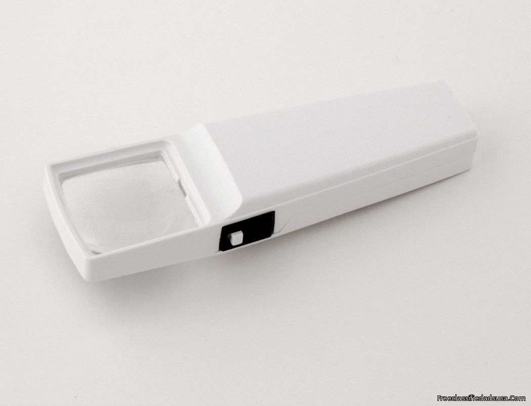 Enhance your vision power with 4x, Lighted Pocket Magnifier, MADE IN USA