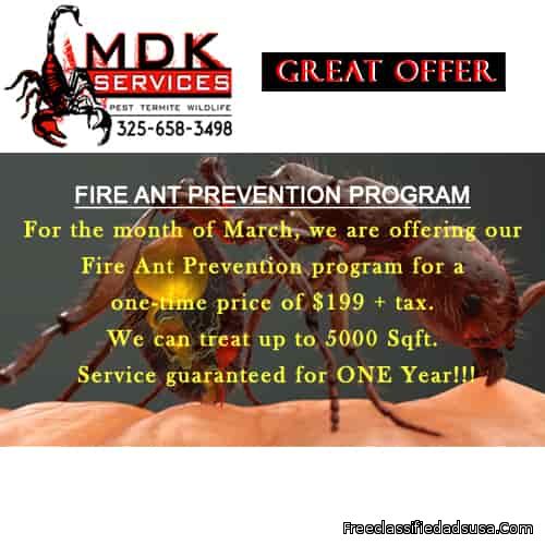 Fire Ant Prevention Program