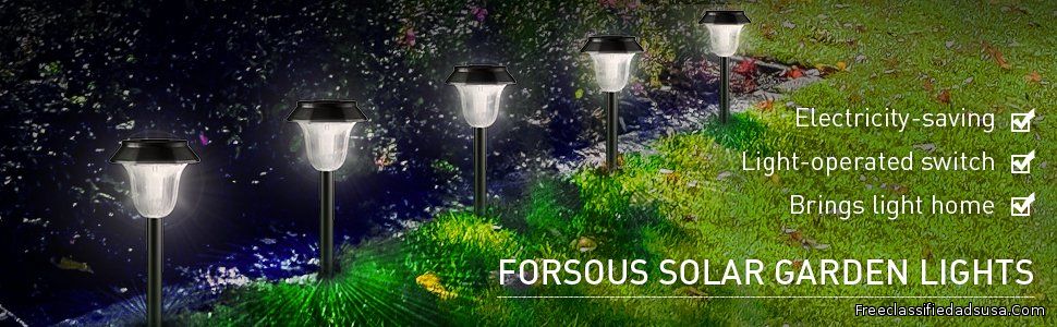 solar lights garden